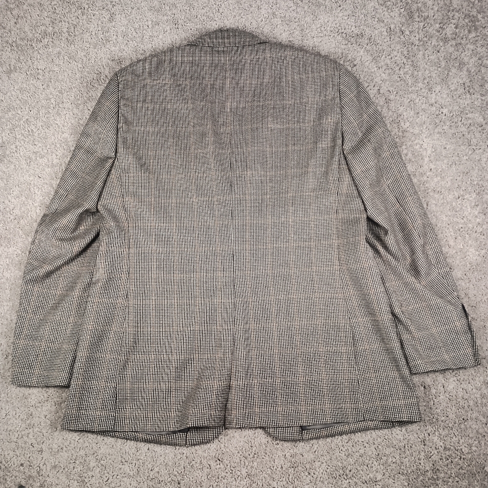 Joseph & Feiss Gold 46 Long Window Pane Check Mens Blazer - Picture 8 of 12